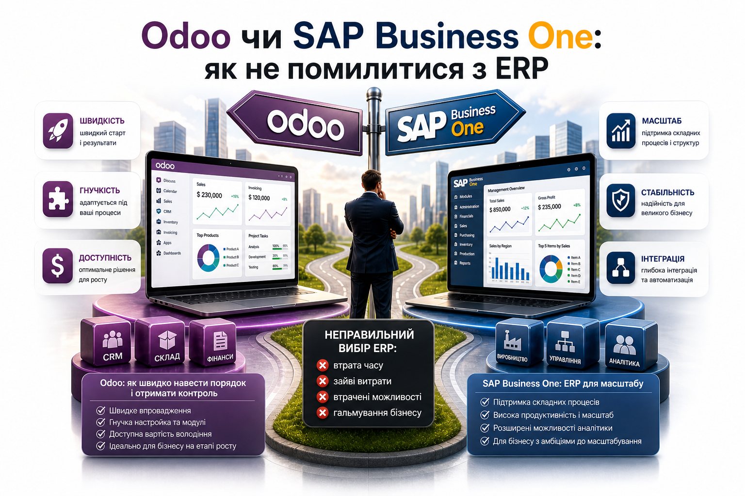 Odoo чи SAP Business One