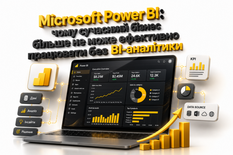 Microsoft Power BI: чому сучасний бізнес більше не може ефективно працювати без BI-аналітики