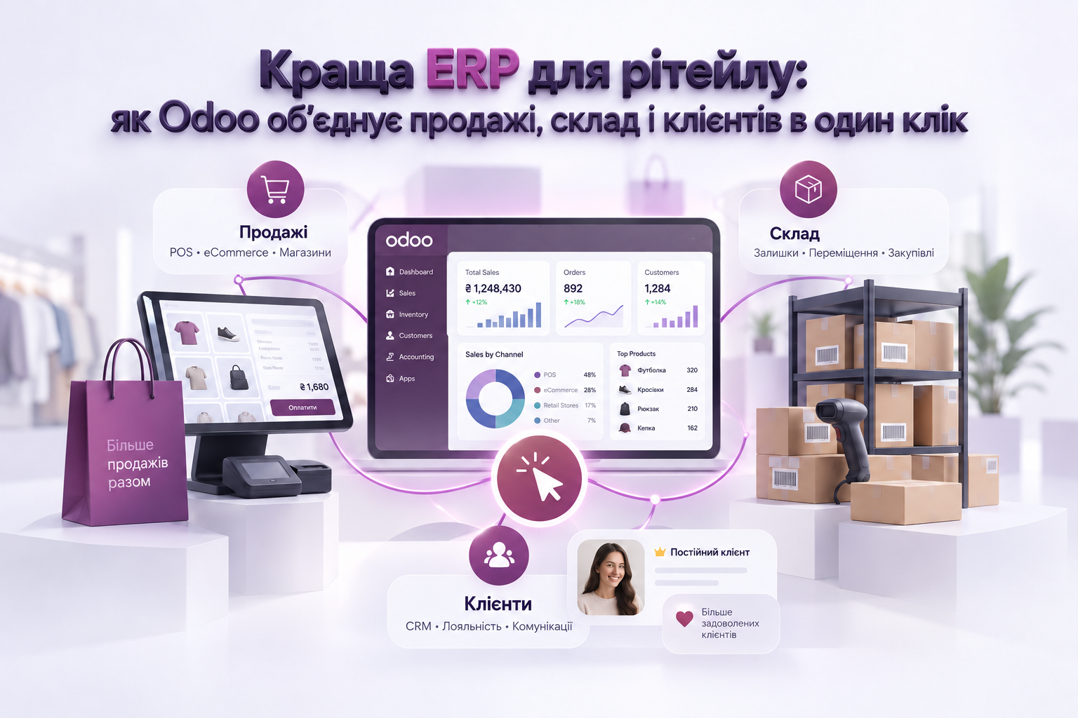 Краща ERP для ритейлу Odoo